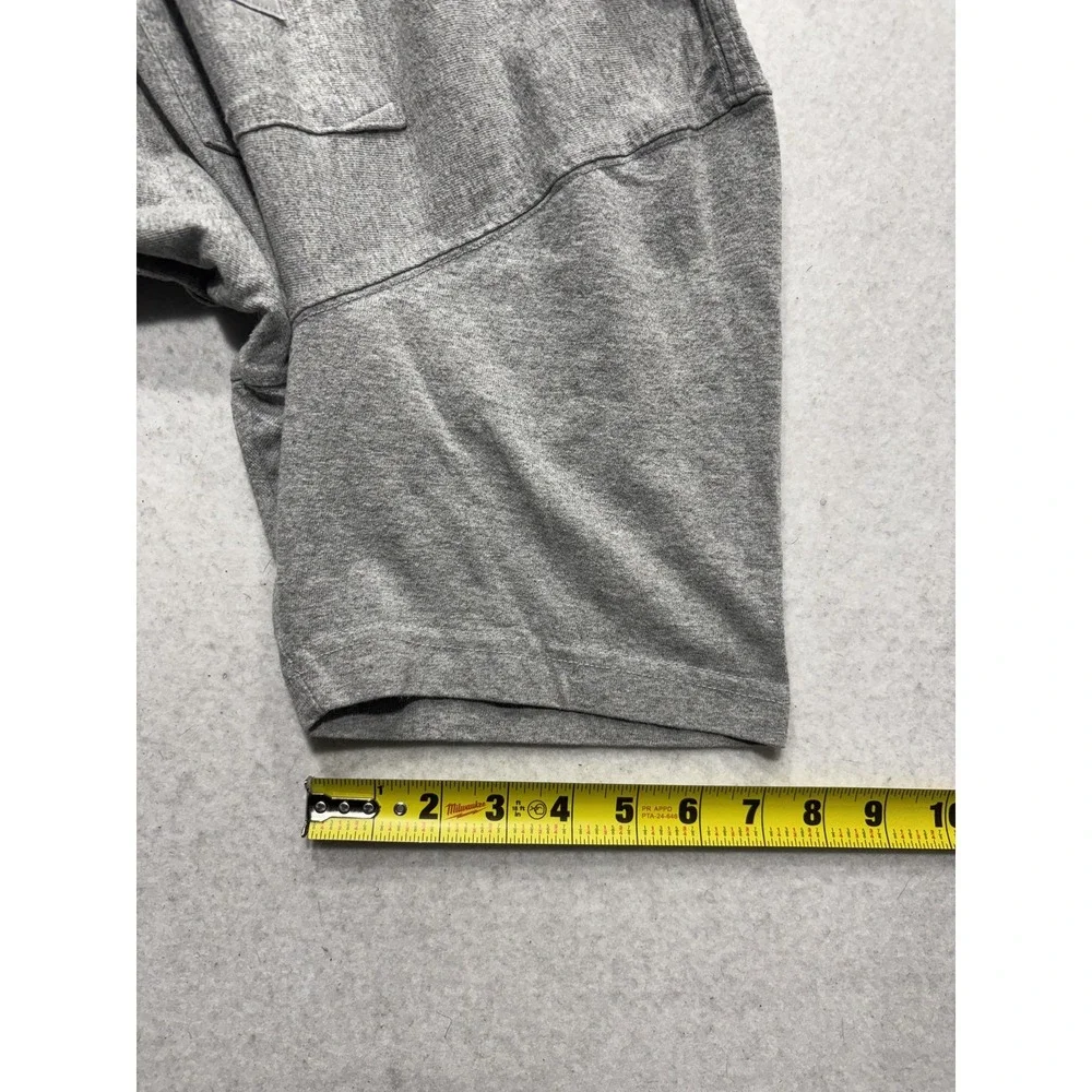 Carhartt Shirt Mens Medium Gray Cropped Pocket T-Shirt Short Sleeve Tagless
